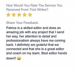 Client Review Tricii Writes